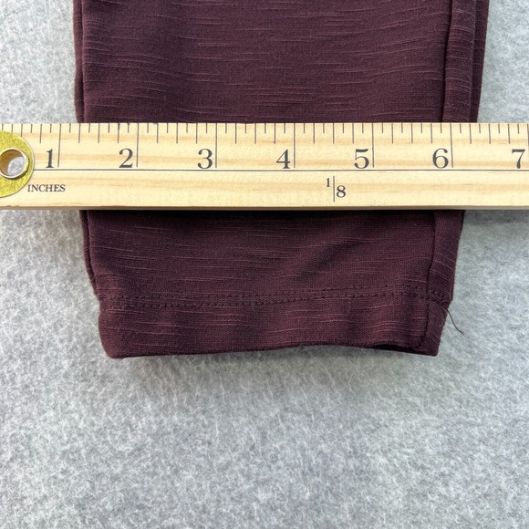 Matty M Leggings Women's Stretch Pants Burgundy Red Stretch Waistband Size XL - Picture 12 of 13
